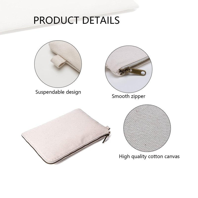 YONBEN Zipper Pouch Storage Bag Simple and Stylish Women's Cosmetic and Travel Bag (Black-improved-3)