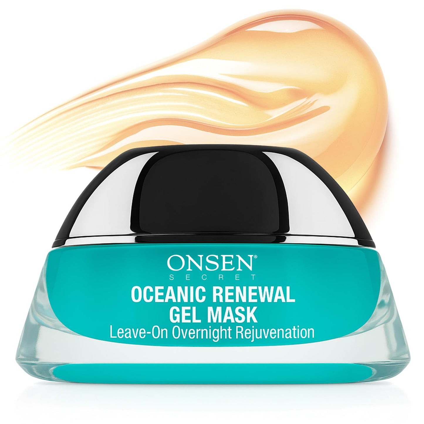 Onsen Oceanic Renewal Facial Gel Mask for Skin Care - Hydrating Collagen Overnight Mask with Marine Stem Cells, Niacinamide and Hyaluronic Acid - Night Repair for Smooth, Radiant & Firm Skin - 50 ml