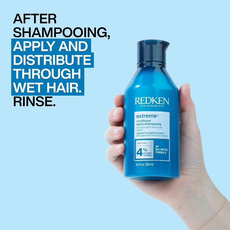 Redken Extreme Conditioner | Anti-Breakage & Protection for Damaged Hair | Infused With Proteins-| 33.8 Fl Oz,(Pack of 2)