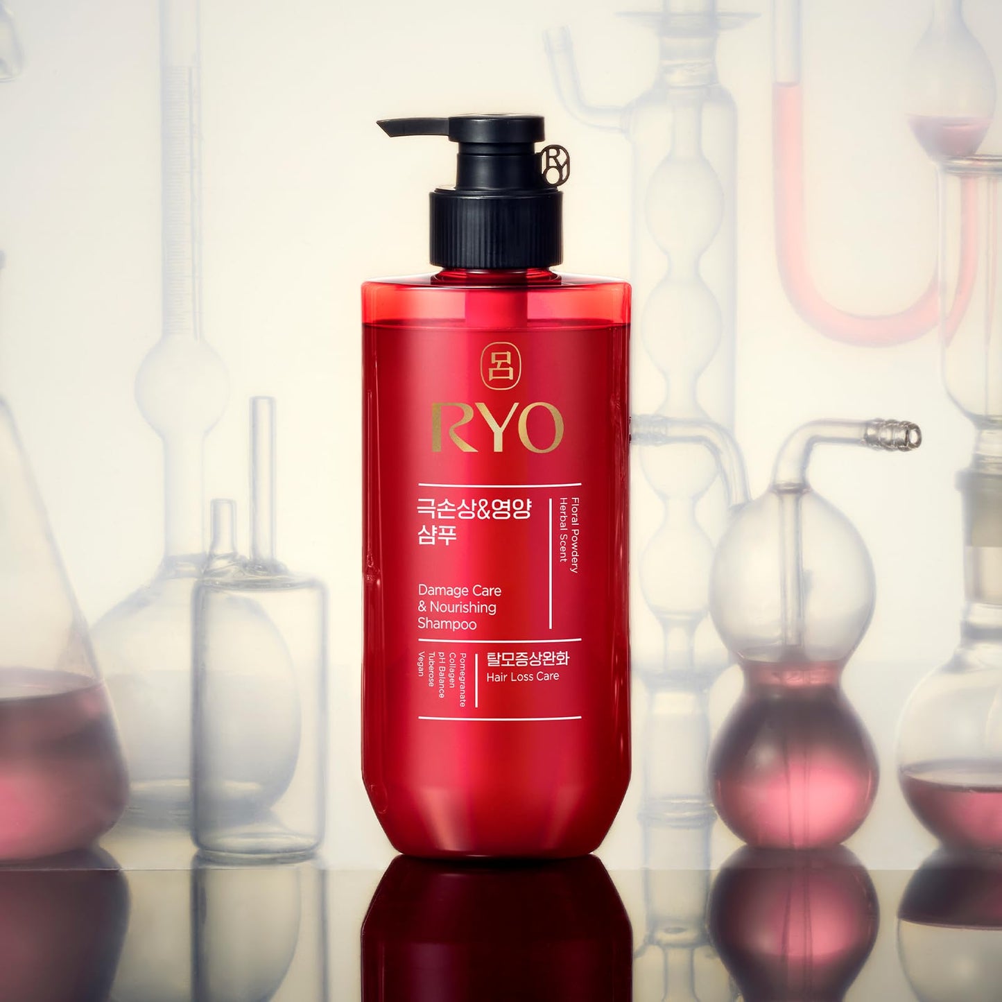 RYO Hair Damage Care & Nourishing Shampoo & Conditioner Set | Korean Ginseng Herbal Formula for Damaged, Dry Hair | Strengthening Moisture Repair K-Beauty Haircare | Holiday Gift Idea