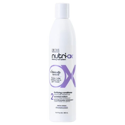NUTRI-OX Fortifying Conditioner Chemically-Treated for Colored Thinning Hair | Thicker, Fuller-Looking Hair | Clinically & Dermatologically Tested | Peppermint | Color-Safe | 15.2 Fl Oz