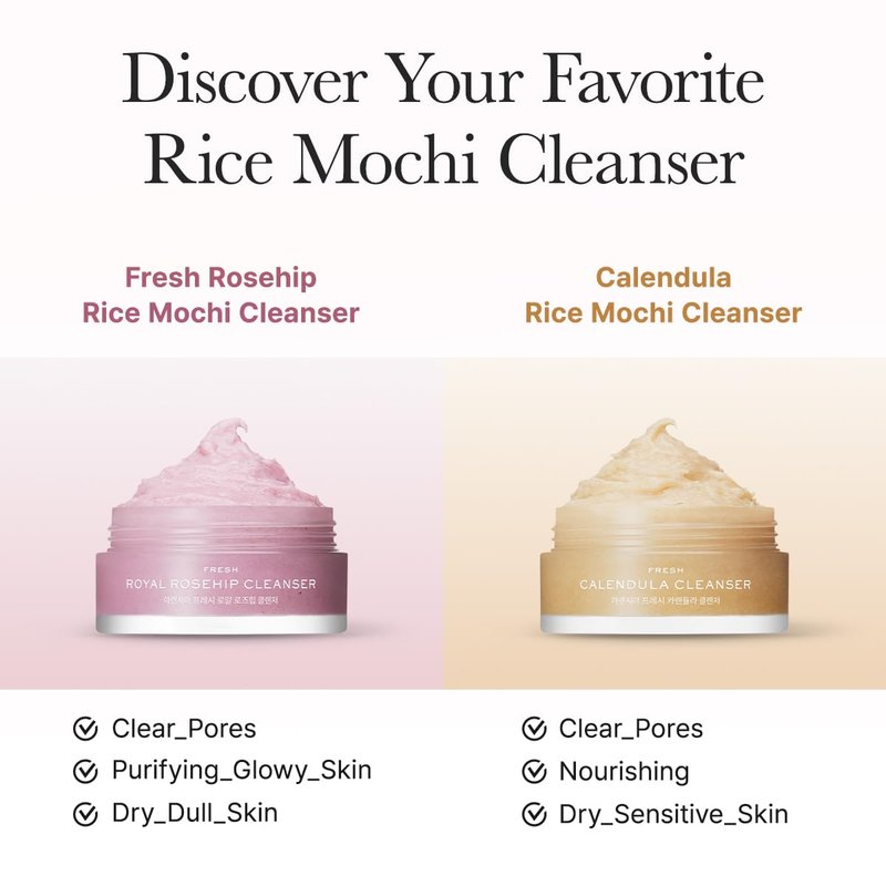 Arencia Rice Mochi Facial Cleanser Gift Set - 6 Travel Size Varieties | Korean Skincare Holiday Gift
