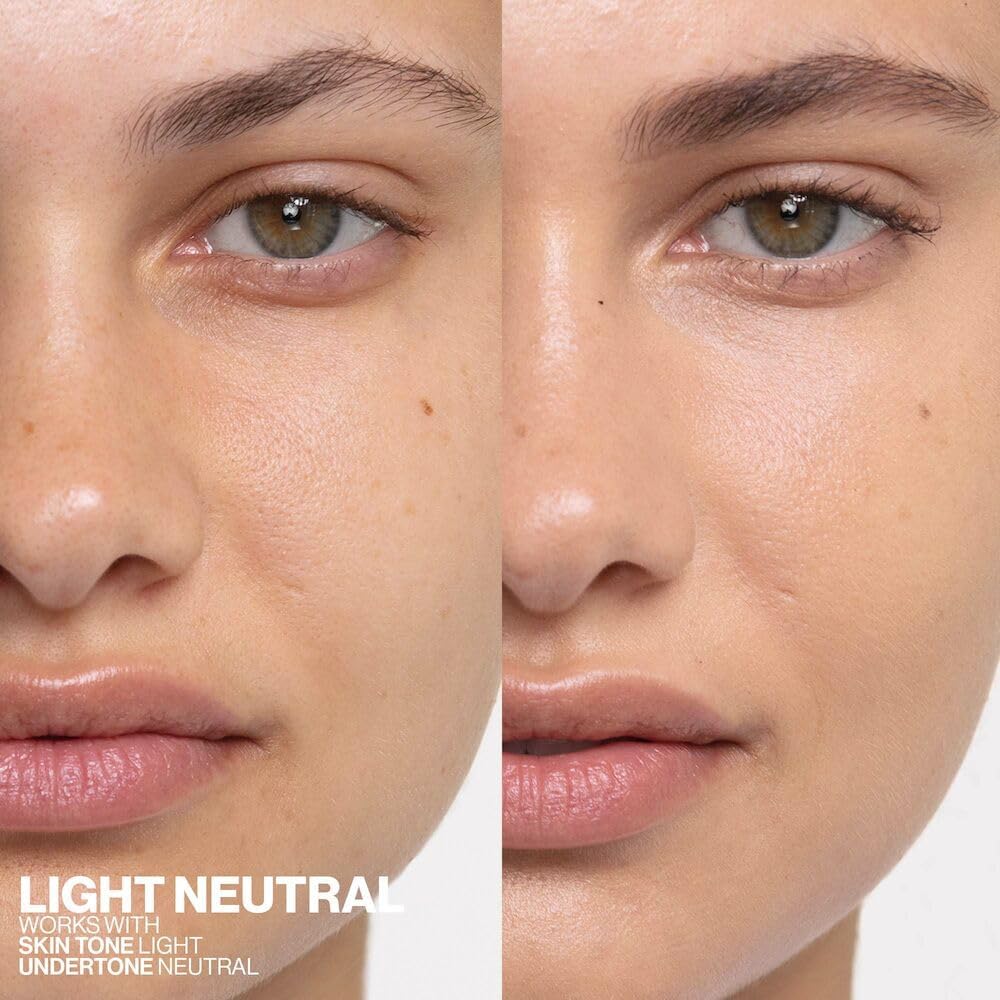 Smashbox Halo Healthy Glow Tinted Moisturizer with SPF 25 | 24-Hour Hydrating Skin Tint with Buildable Coverage and Dewy Finish | Hyaluronic Acid & Niacinamide for Face, Light Neutral, 0.41 Fl Oz