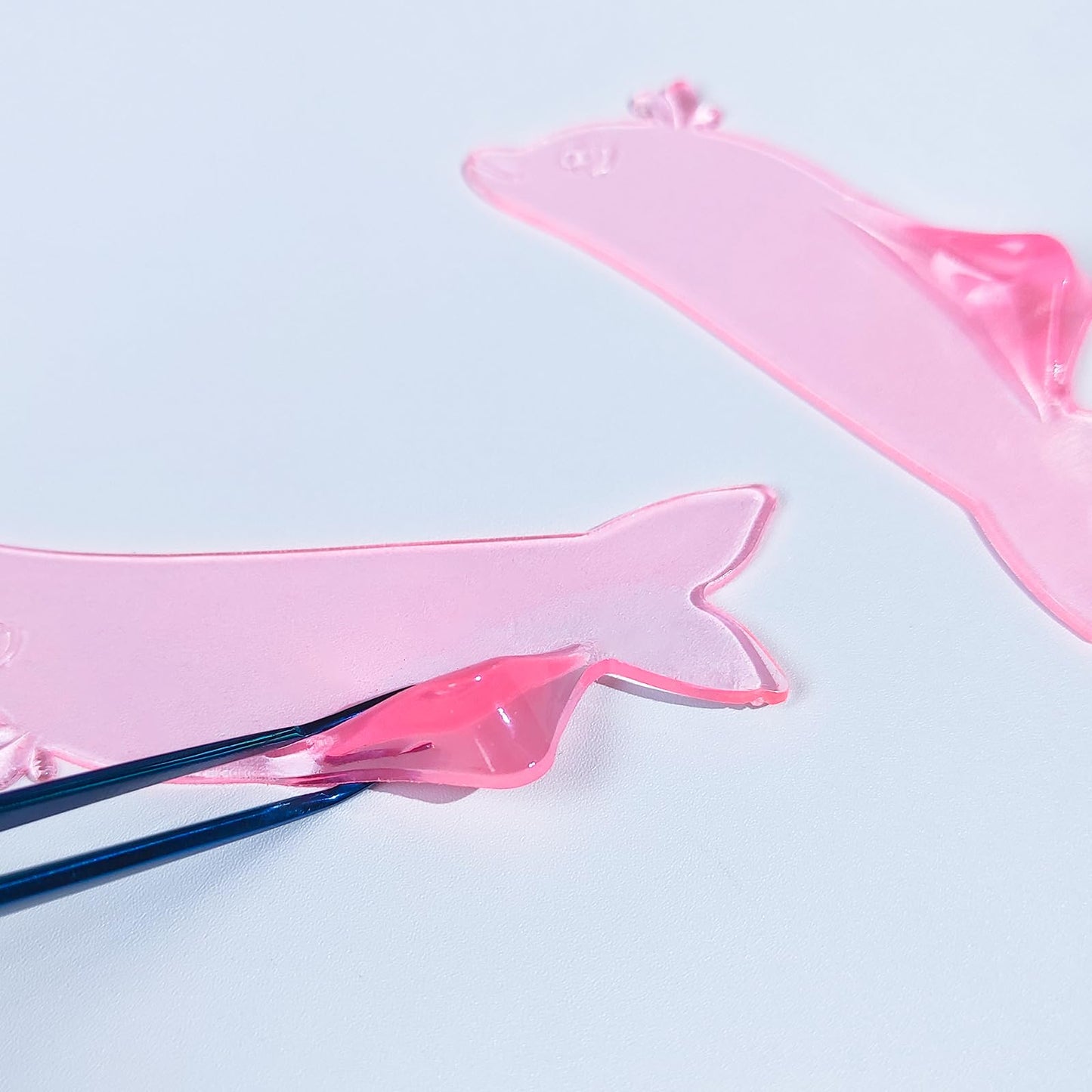 Lomansa Flat Lash Lift Shields Korean Lash Lift Rods Glueless For NO.1 Perm Soften Eyelash Lift Pads Tools (Rose)