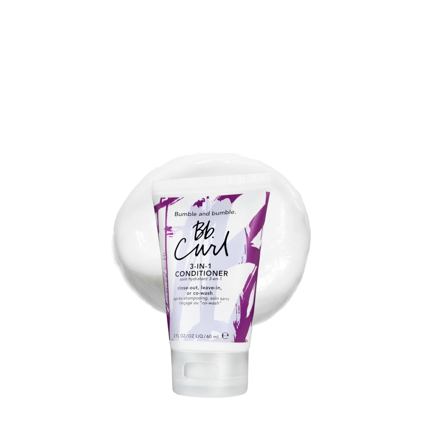 Bumble and bumble. Curl 3-in-1 Conditioner | Leave-In, Rinse Out, CoWash | Anti Frizz + Color Safe | For Coily, Curly, Wavy Hair | With Jojoba, Avocado + Coconut Oil | Travel Size, 2 Fl Oz