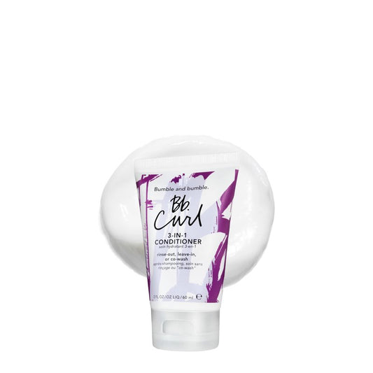 Bumble and bumble. Curl 3-in-1 Conditioner | Leave-In, Rinse Out, CoWash | Anti Frizz + Color Safe | For Coily, Curly, Wavy Hair | With Jojoba, Avocado + Coconut Oil | Travel Size, 2 Fl Oz