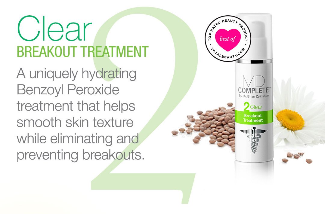 MD Complete 3-Step Professional Acne Clearing System: Salicylic Acid Cleanser, Benzoyl Peroxide Spot Treatment and Retinol Vitamin-C Complexion Correcting Serum