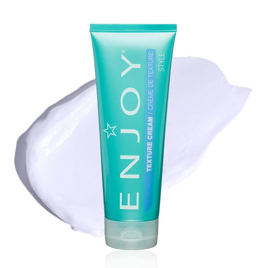 Enjoy Texture Cream, Medium-to-Firm Hold Styling Cream for Separation and Volume, Lightweight Texturizer for Tousled or Sleek Styles and Curl Enhancement, 8.0 Oz