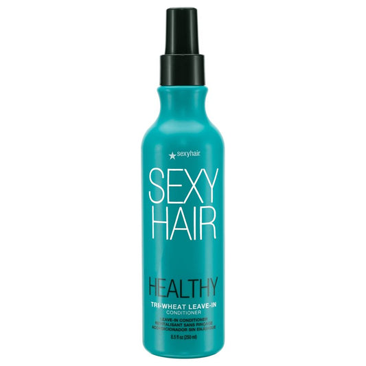 SexyHair Healthy Tri-Wheat Leave-In Conditioner, 33.8 Oz | Up to 90% Better Detangling | Reduces Breakage | Moisture, Smoothness, and Shine GREEN