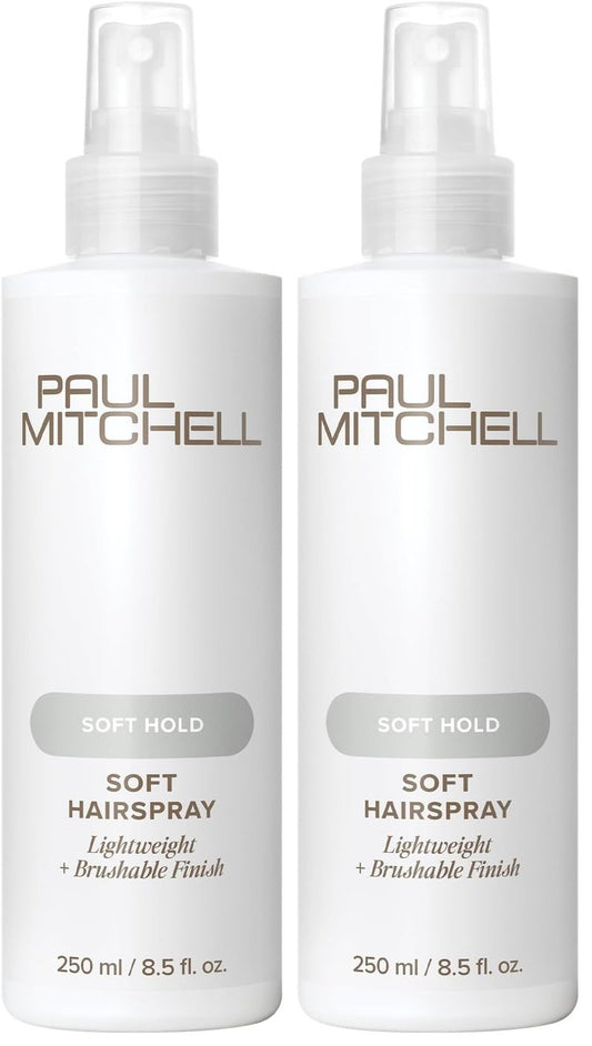 Paul Mitchell Soft Spray, Natural Hold, Touchable Finish Hairspray, For All Hair Types, 8.5 fl. oz