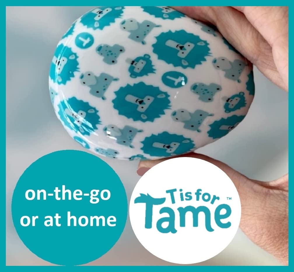 T is for Tame – Detangling Brush for Toddlers & Kids, Mini Detangler Brush Tames Knots W/Out Tears or Tantrums, Perfect Size & Shape for Kids Hands, Developed by Mom of Twins (1 Single Brush)
