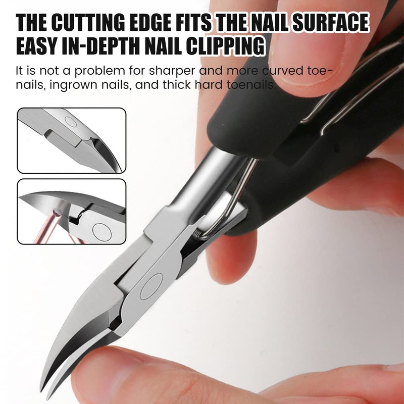 14PCS Ingrown Toenail Clippers Kit Stainless Steel Ingrown Toenail Removal Kit Professional Toenail Clippers Set for Ingrown and Thick Nail Toe Nail Cutter for Adults and Seniors