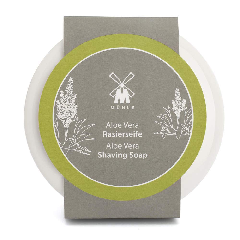 MÜHLE SHAVE CARE Porcelain Dish incl. Aloe Vera Shaving Soap 65g
