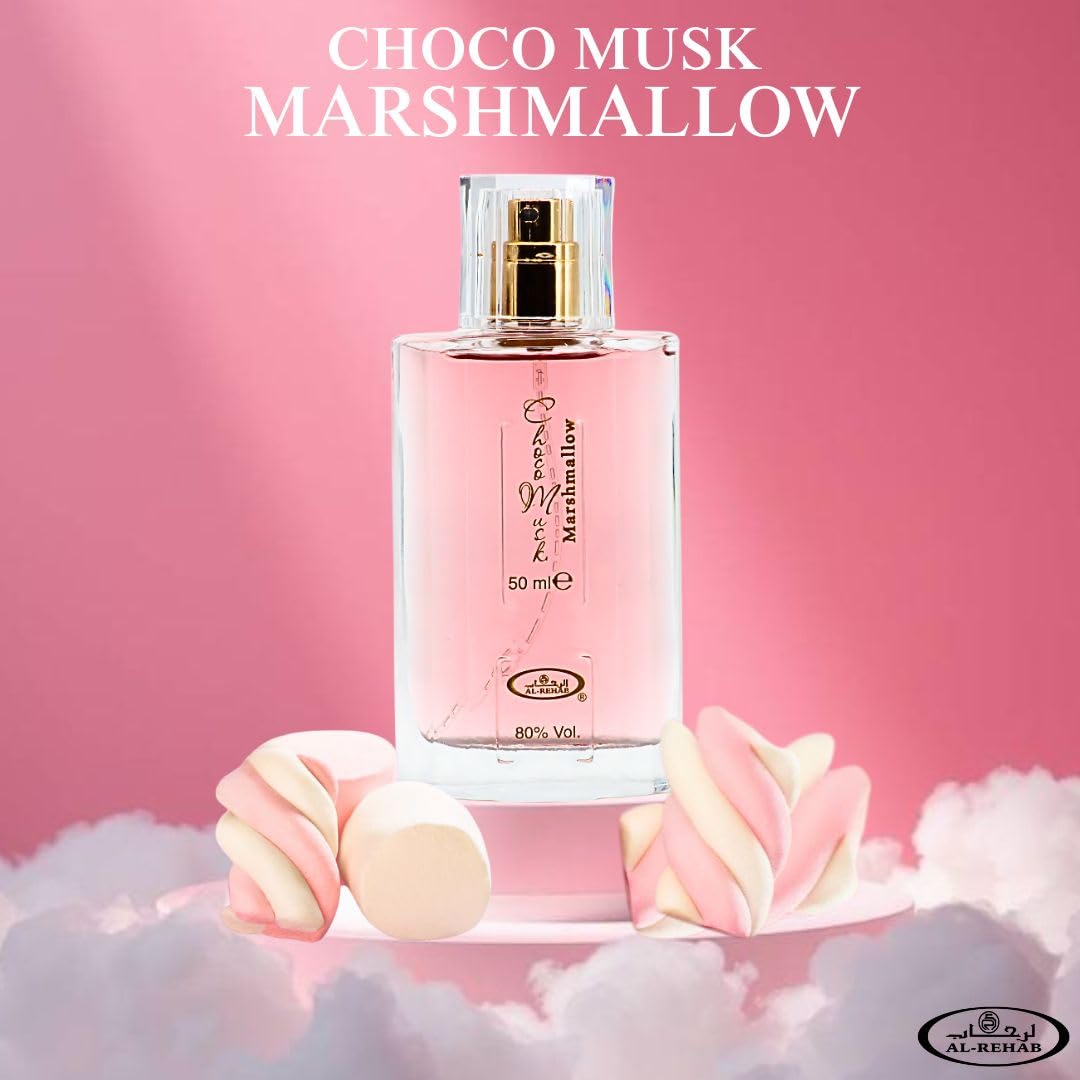 Choco Musk Perfume - Gourmand Eau de Parfum with Marshmallow & Pistachio | 50ml (1.65 oz) Long-Lasting Sweet Fragrance