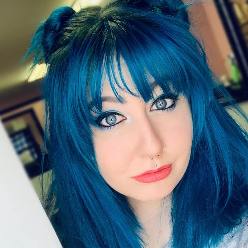MANIC PANIC Classic Voodoo Blue Semi Permanent Hair Color - Dark Greenish Blue Hair Dye for Women & Men That Lasts 4-6 Weeks - Vegan, Ammonia & Cruelty-Free - Create & Mix Custom Shades (4oz / 2pk)