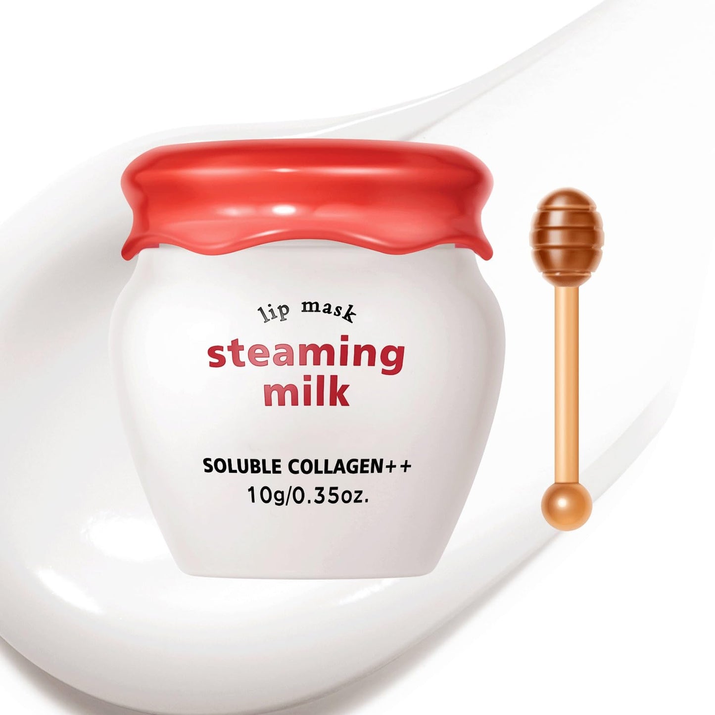 SWETIYOU Lip Sleeping Mask Steaming Milk, Lip Hydrating Butter Balm for Dry and Dehydrated Lips, Overnight and Daily Lip Care, For A Softer & Smoother Pout