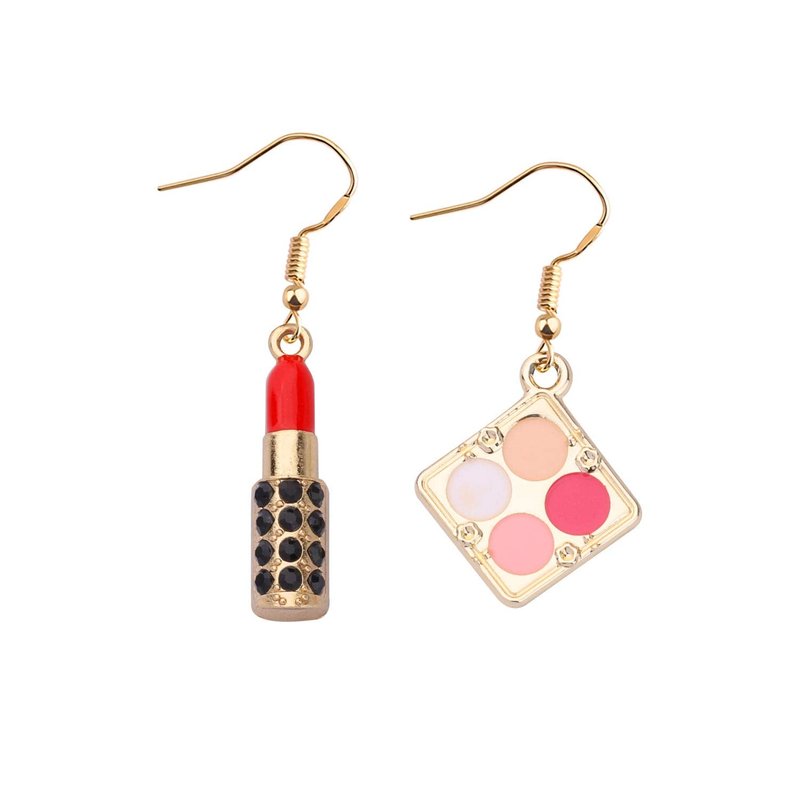 WSNANG Lipstick 3D Earrings Estheticians Gift Makeup Artist Jewelry Gift for Women (Lipstick Earrings)