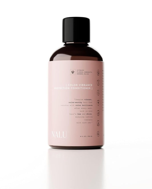 NALU Organic Color Vibrance Conditioner - Deep Hydration & Color Protection for All Hair Types | 8 Fl Oz