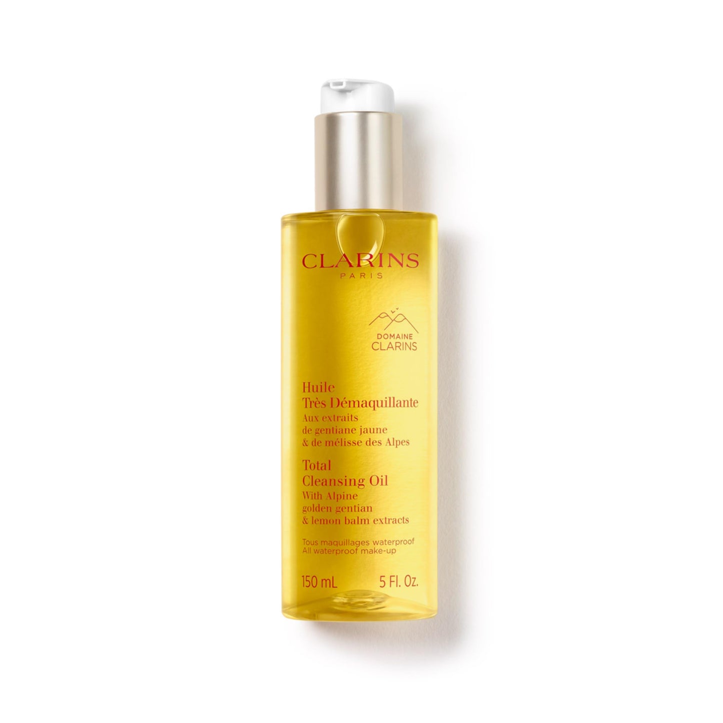 Clarins Total Cleansing Oil | Removes Long-Wearing, Heavy and Waterproof Makeup and Pollutants | Preserves Skin's Microbiota | Easy Rinse | Safe For Use On Face, Eyes and Lips | Dermatologist Tested