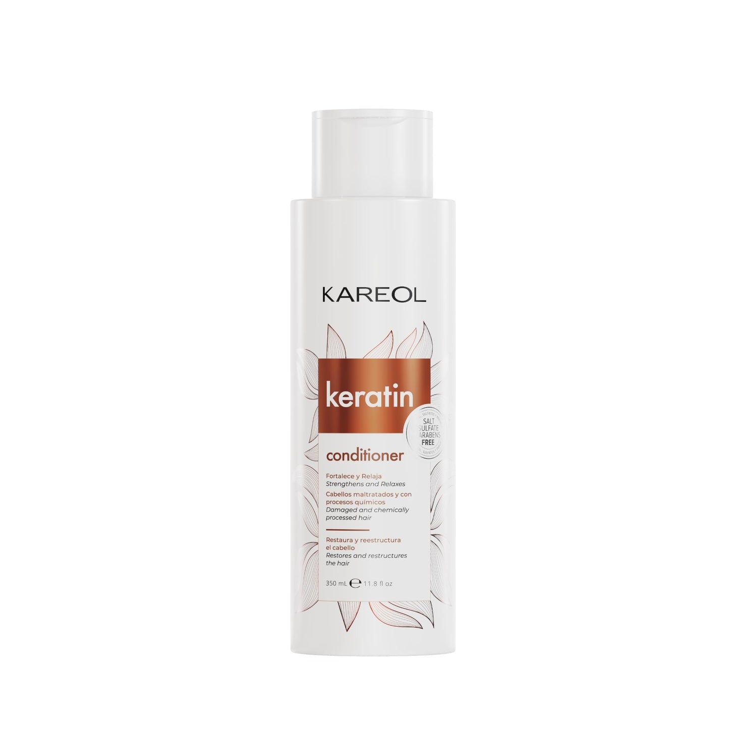 Kareol Keratin Hair Conditioner, 11.8 fl oz, Restoring Formula with D-Panthenol and Collagen for Damaged Hair (11.8 fl oz, Keratin)