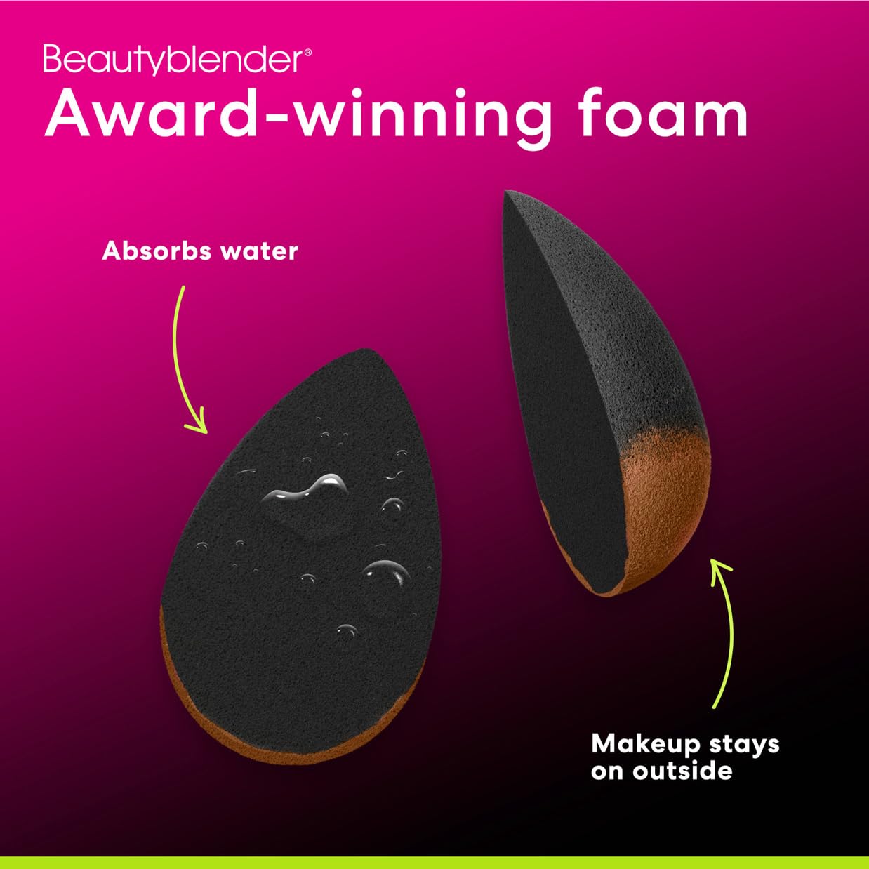 Beautyblender® Charcoal Blend & Cleanse 4-Piece Makeup Sponge Set | Pro Black, Vegan, Travel Case