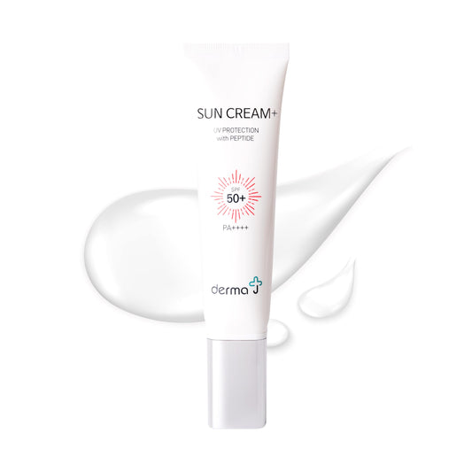 derma J Peptide sunscreen with SPF 50+ / PA++++ (50ml / 1.69 fl oz.) -Perfect UV Protection -Dermatologist Tested and Recommended -Daily Moisturizer Facial sunscreen for All Type of Skin