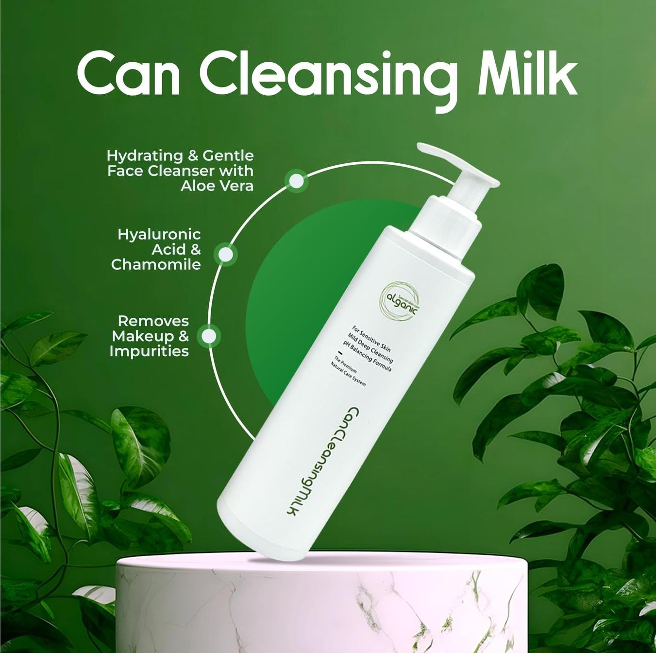 Cleansing Milk for Deep Skin Hydration - Gentle Formula | 8 oz