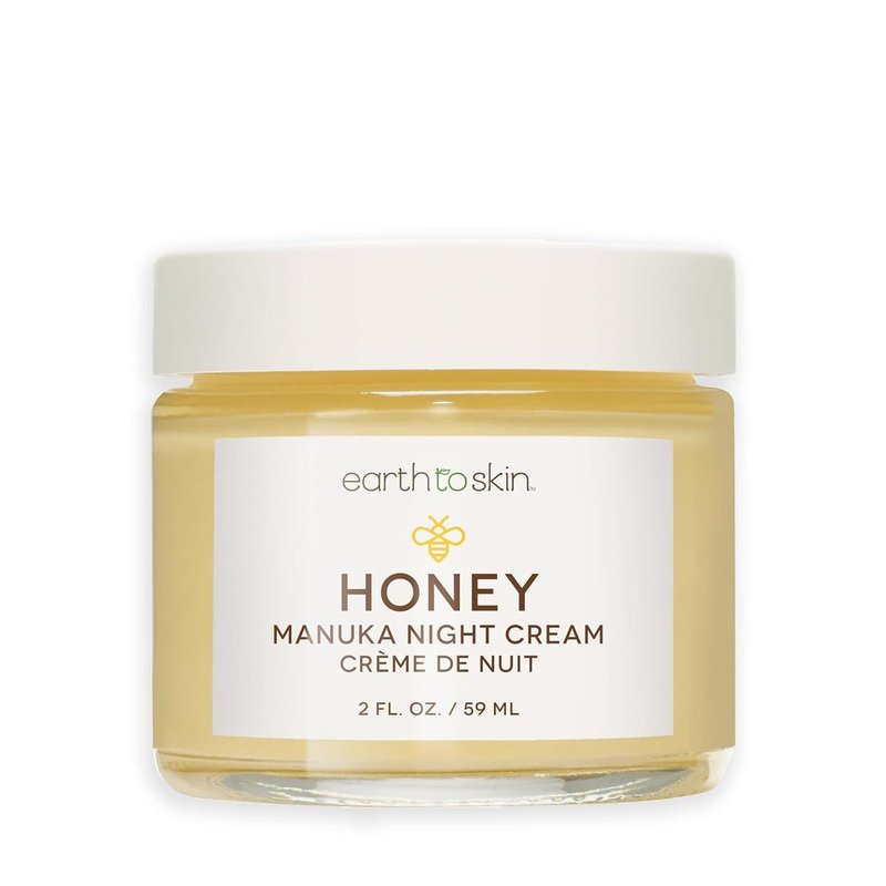 Manuka Honey Night Cream - Hydrating Face Moisturizer for Dry & Sensitive Skin | Shea Butter & Macadamia Oil, 2.0 fl oz