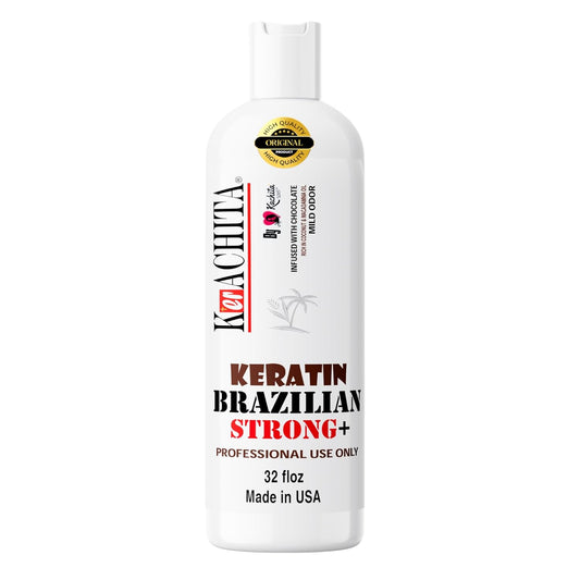 Brazilian Keratin Chocolate Hair Treatment - Extra Strong Intensive Straightening & Smoothing for Coarse Hair | 32 fl oz