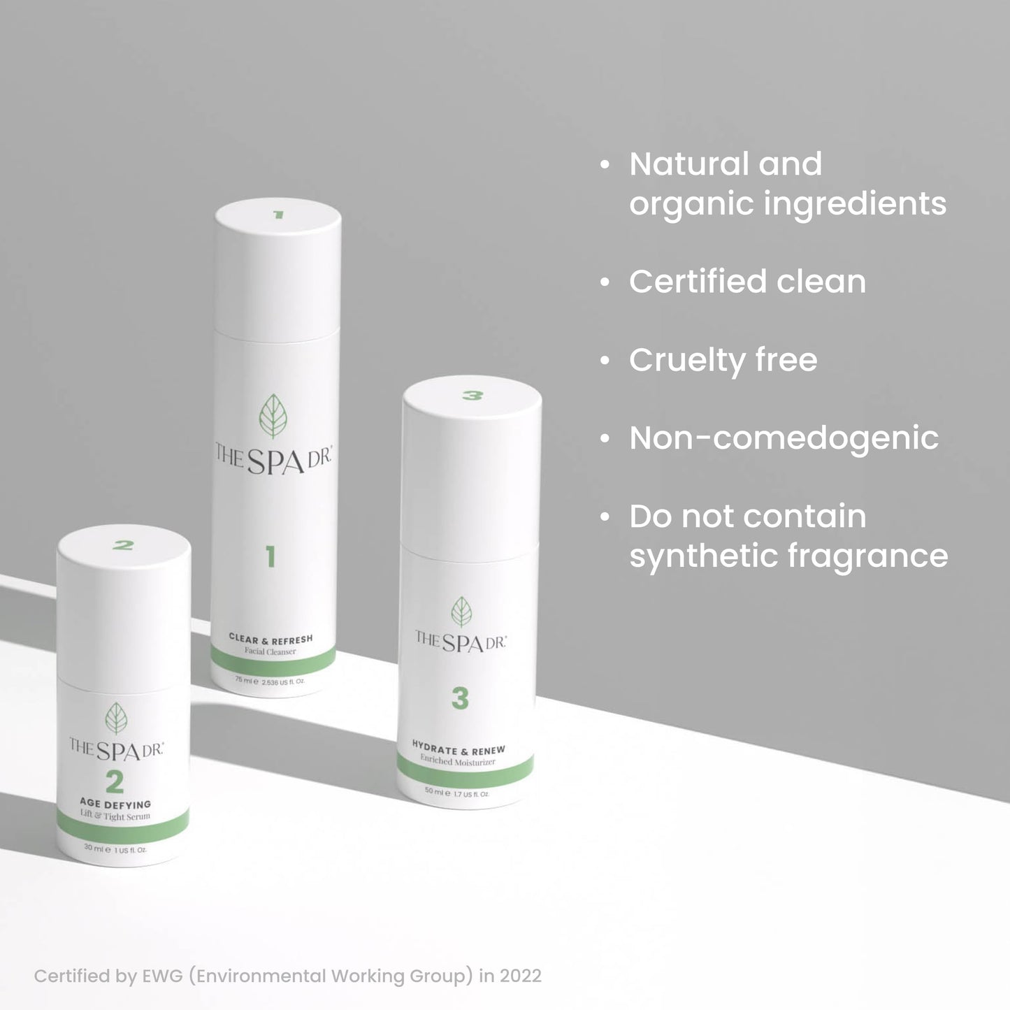 The Spa Dr. 3-Step Age-Defying Skincare System - Antiaging SkinCare Set for Women - Anti Aging Skin Care Sets for Women - Skin Care Routine: Cleanser, Age Defying Lift & Tight Serum, Moisturizer