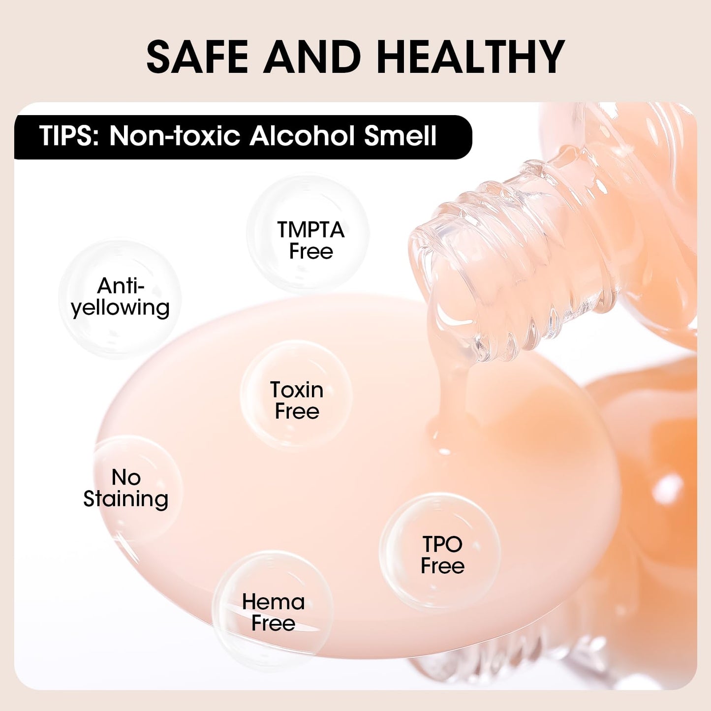 GELLEN Clear Nail Polish Ridge Filling Base Coat, Sheer Ridge Filler For Nails, Nail Strengthener Hydrates Repairs Damaged Dry Finger Nails | Shea Butter, Vitamin E, Protein | Toxin HEMA TPO Free
