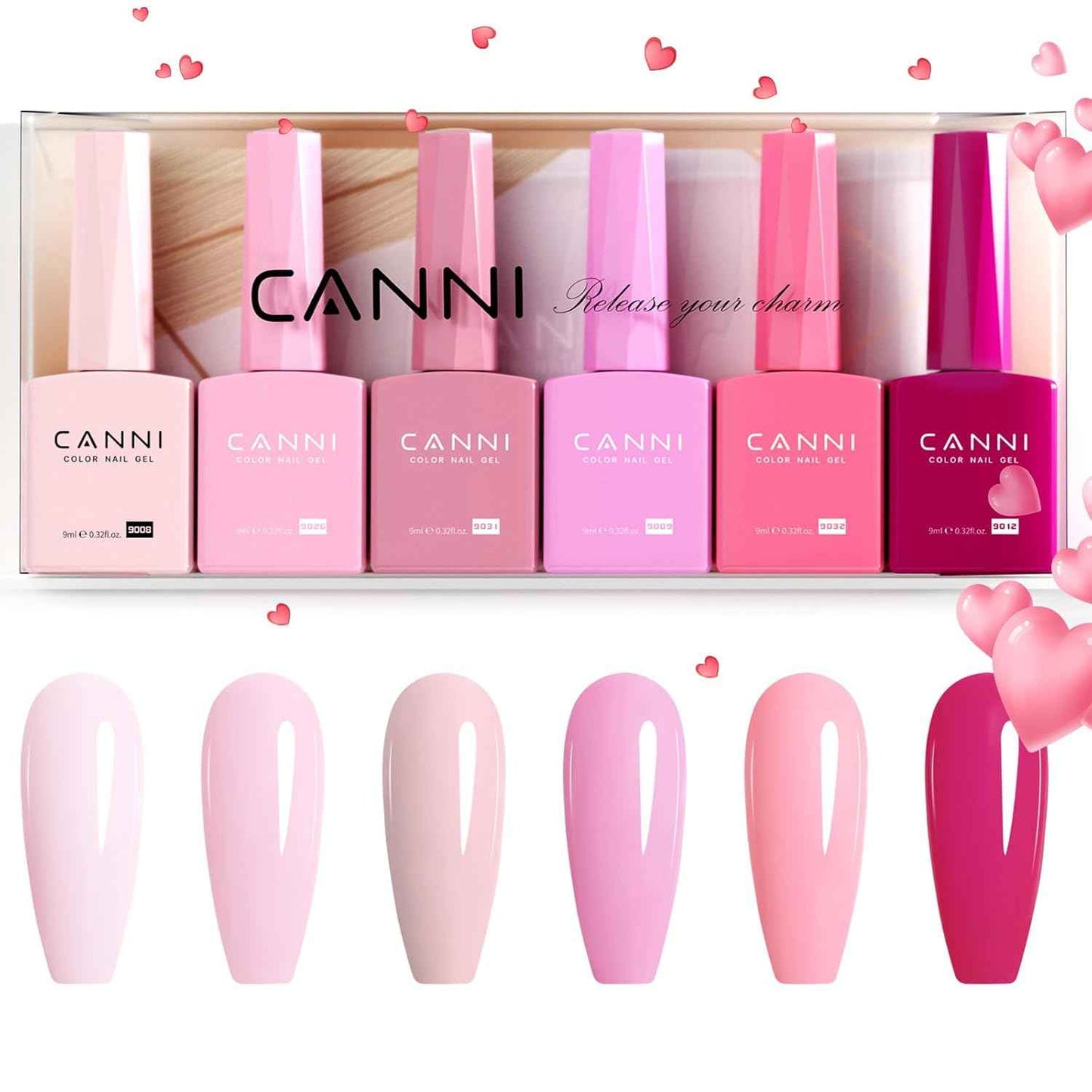 Gel Nail Polish Set - 12 Vibrant Colors for Long-Lasting Manicure | CANNI
