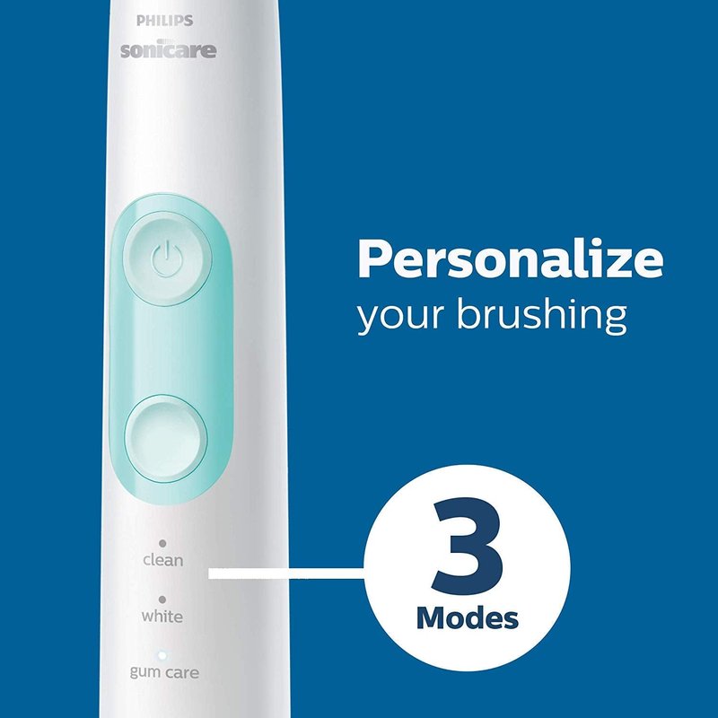 Philips Sonicare Cordless Power Flosser 3000 & ProtectiveClean 5300 Rechargeable Electric Power Toothbrush, Black, HX6423/34
