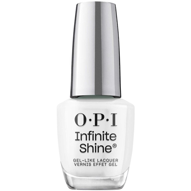 OPI Infinite Shine Alpine Snow | Opaque Soft White Crème Long Wear Gel Like Nail Polish | Vegan, Long Lasting, Streak Free