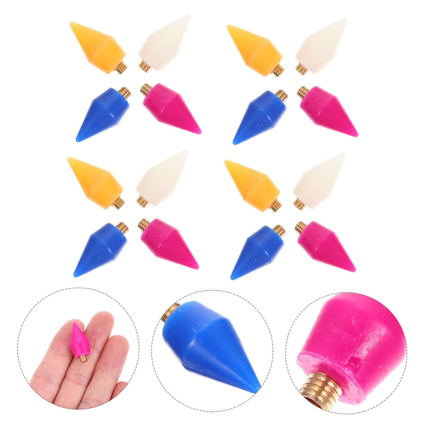 48pcs Rhinestone Picker Wax Tips for Nail Art & Gem Decoration - Easy to Use