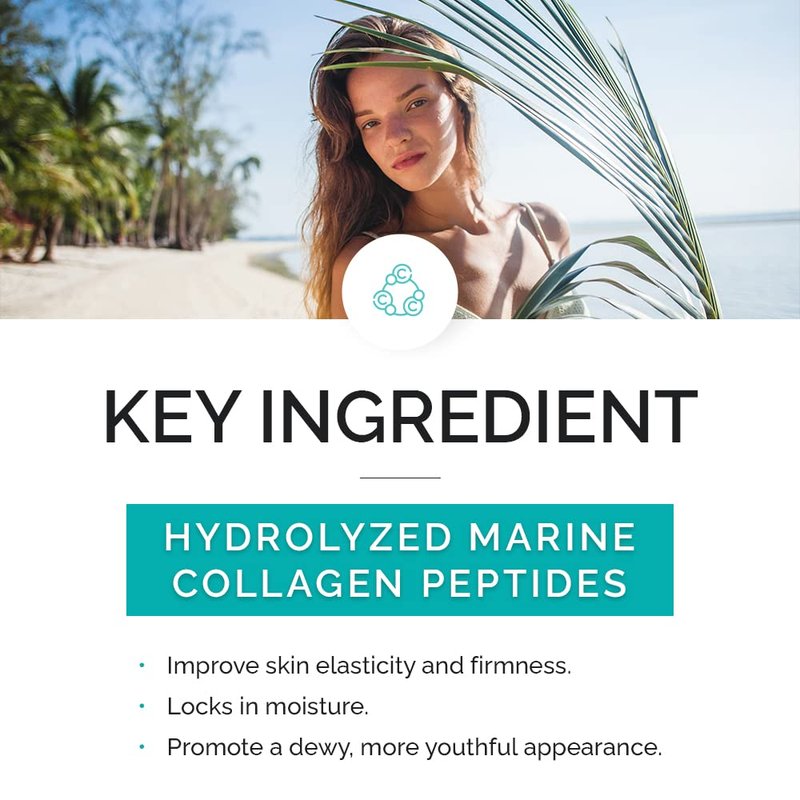 Plumping Facial Elixir with Hydrolyzed Marine Collagen & Peptides - 4 fl oz | Vitamins and Sea Beauty