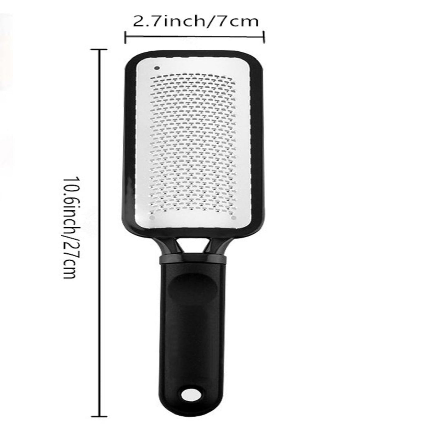 Bestac Stainless Steel Foot File & Callus Remover–Ideal for Wet/Dry Pedicures, Effectively Removes Hard Skin & Dead Cells, Durable Metal Surface for Smooth Feet.
