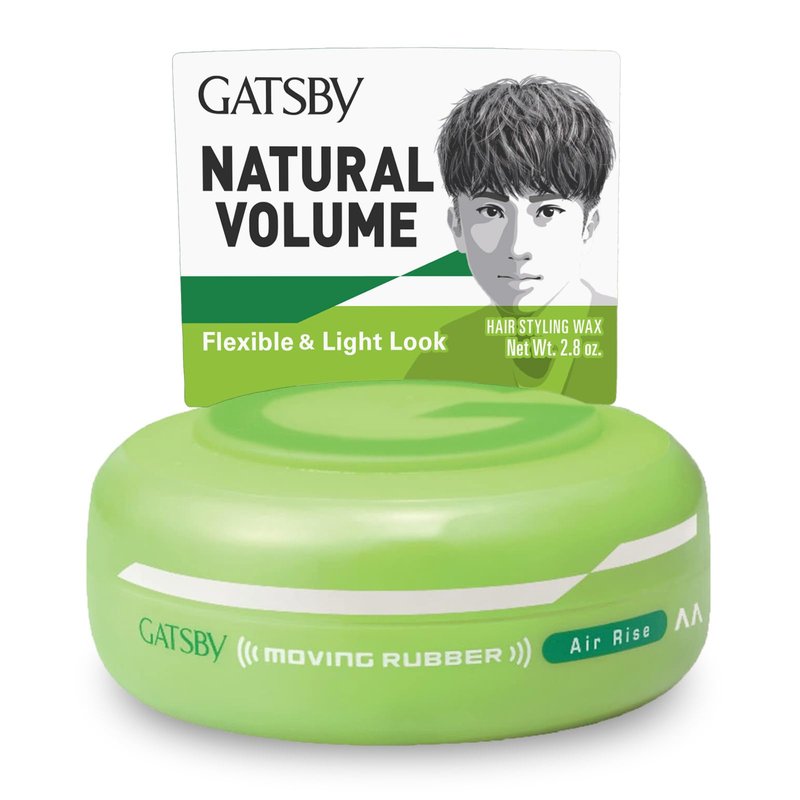 GATSBY Moving Rubber Air Rise Hair Wax – Ultimate Volume & Texture, 80g/2.8oz by mandom