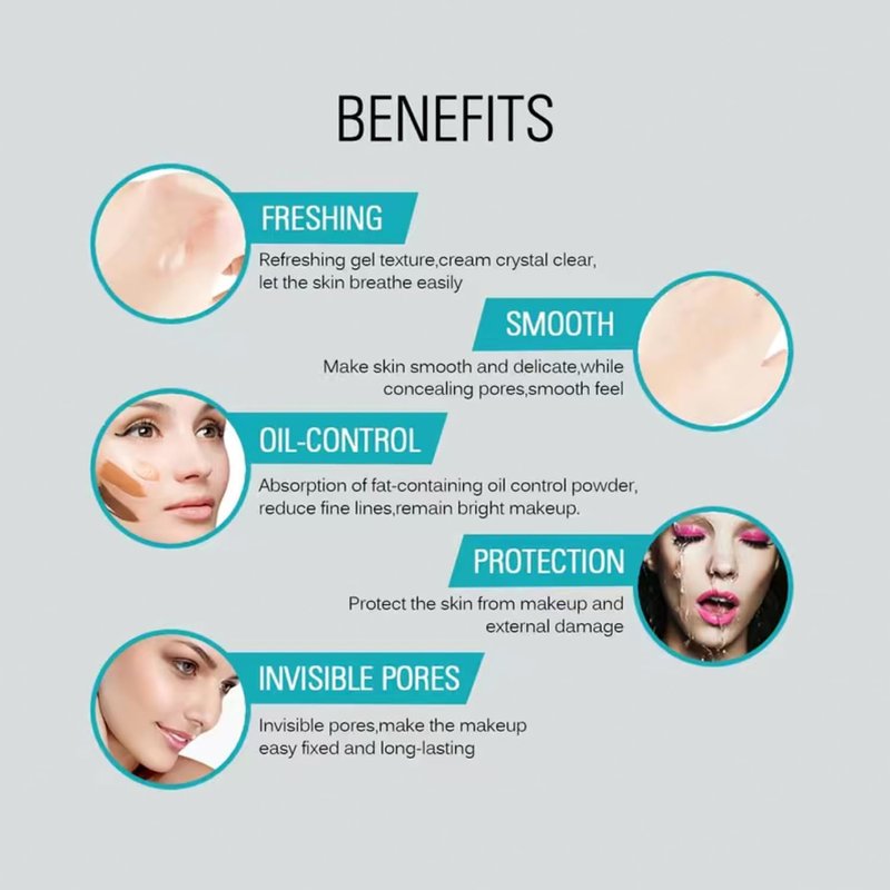 TWOMODE Oil Control Pore Minimizing Face Primer, 20ml Matte Finish Makeup Base with Dimethicone for Smooth Skin, Vegan & Cruelty Free