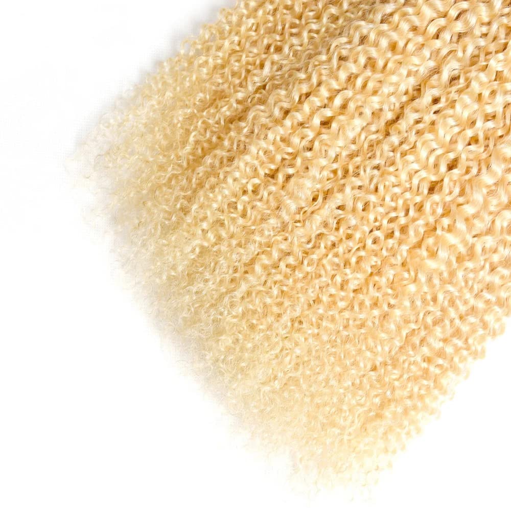 Color 613 Bundles Human Hair Blonde Curly Bundles 20 Inch Unprocessed Brazilian Virgin Hair