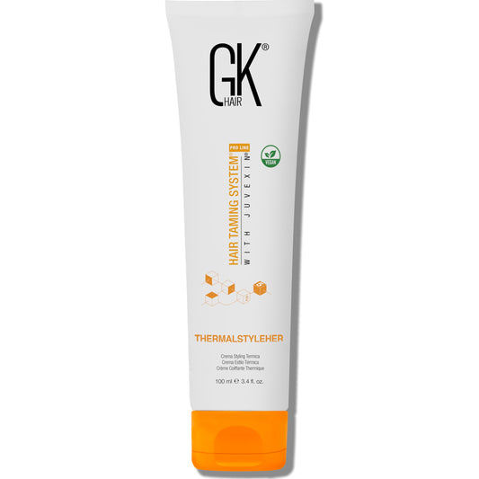 GK HAIR Thermastylher Cream 3.4 oz – Heat Protectant Styling Cream, Blow Dry Cream for Frizz Control, Smooth & Strengthen Hair, Heat Protection for All Hair Types