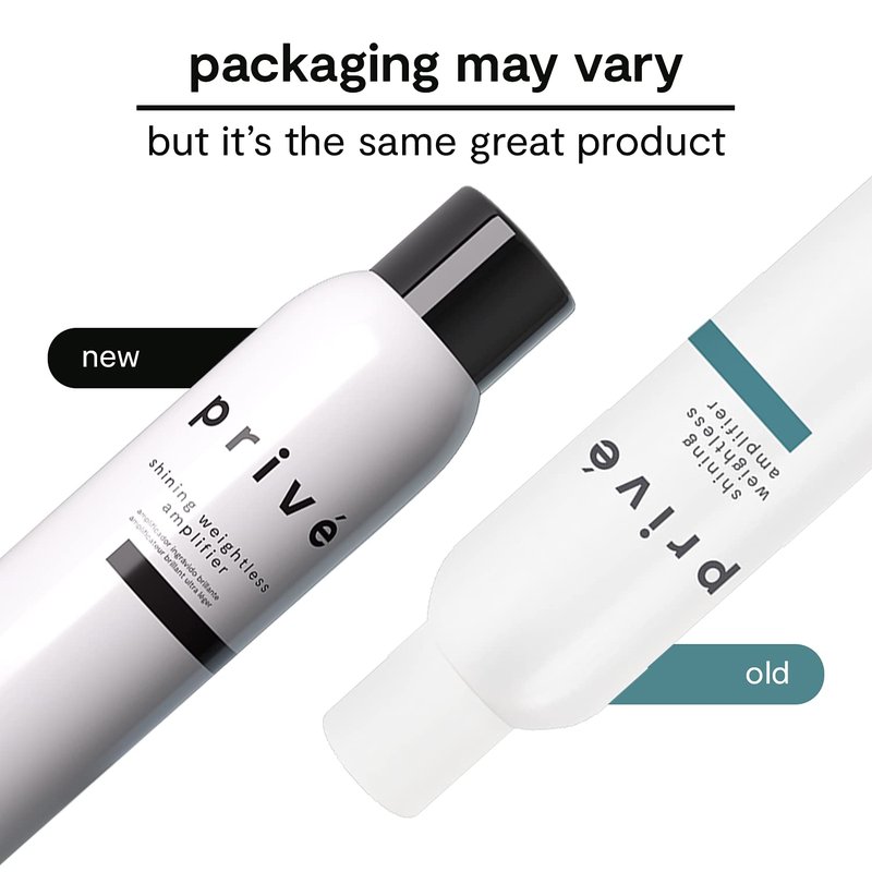 Privé Shining Weightless Amplifier Hair Mousse - Volumizing Mousse for Hair Volume with Bamboo & Green Tea for Root Lift, Shine & Strength - Helps Add Body to Dull, Flat Strands (6.85 oz)