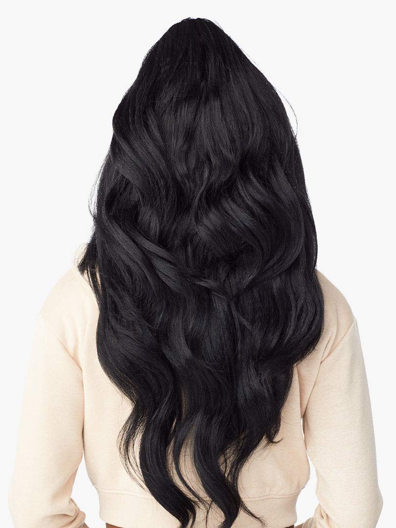 Sensationnel Instant Updown Halfwig Pony-lud 11, 1 JETBLACK