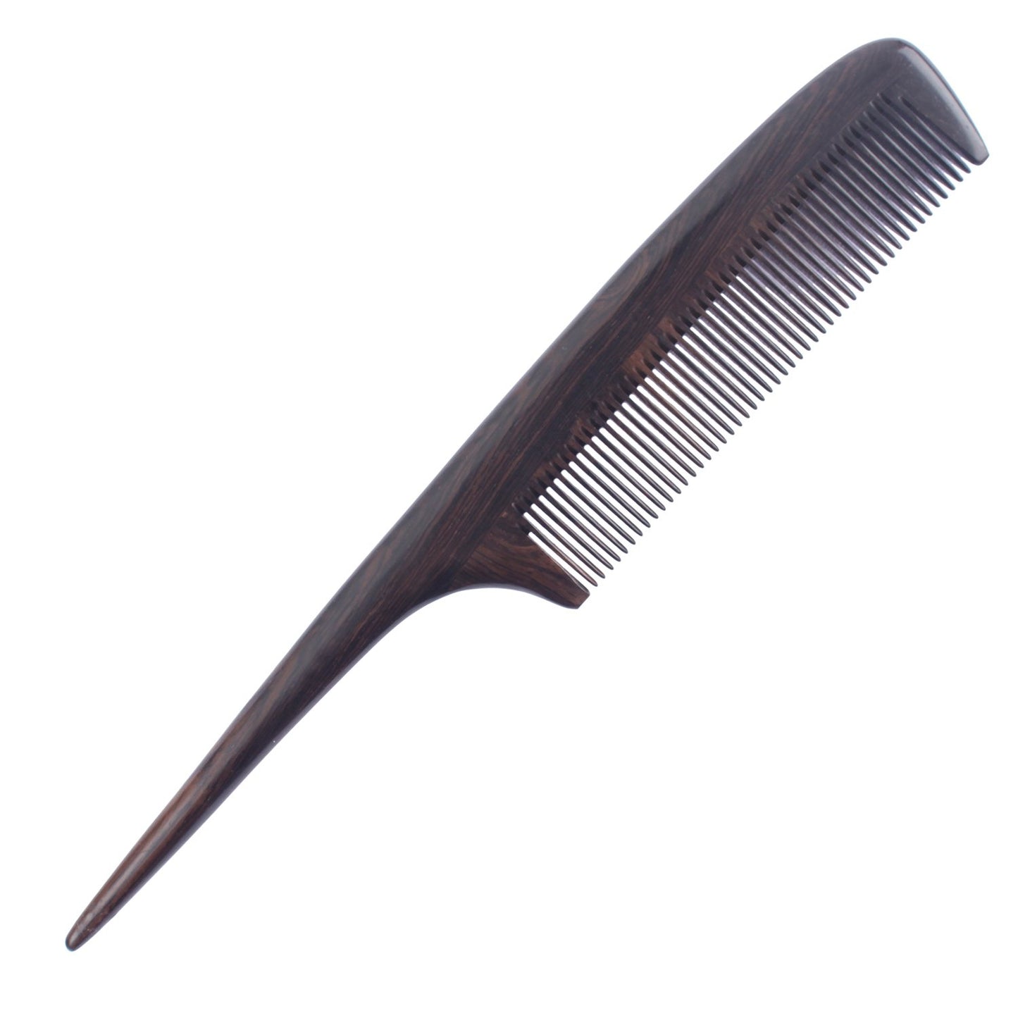 Breezelike Hair Combs - Fine Tooth Ebony Wood Comb for Women - No Static Black Sandalwood Teasing Tail Comb