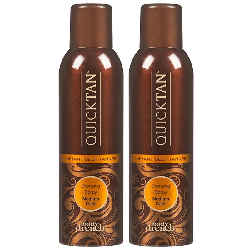 QuickTan Instant Bronze Self Tanning Spray - Fast-Drying Self Tanner for Natural Glow | 6 oz, 2 Pack