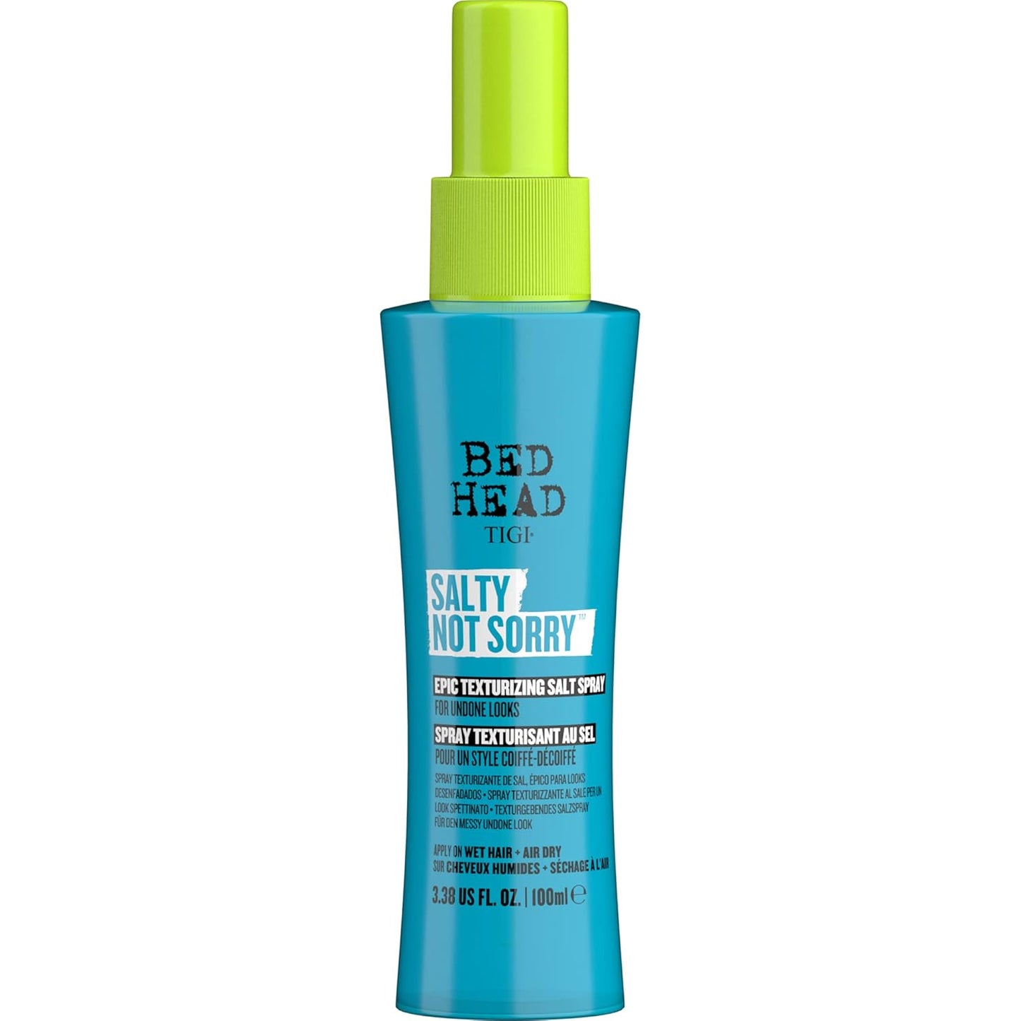 Bed Head Salty Not Sorry Texturizing Salt Spray - Effortless Natural Hairstyles, 3.38 fl oz