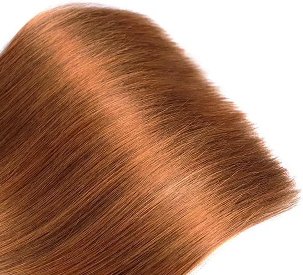 Human Hair Bundles #30 Light Brown Straight Remy Hair Extensions - Double Weft | 8, 10, 12 Inch