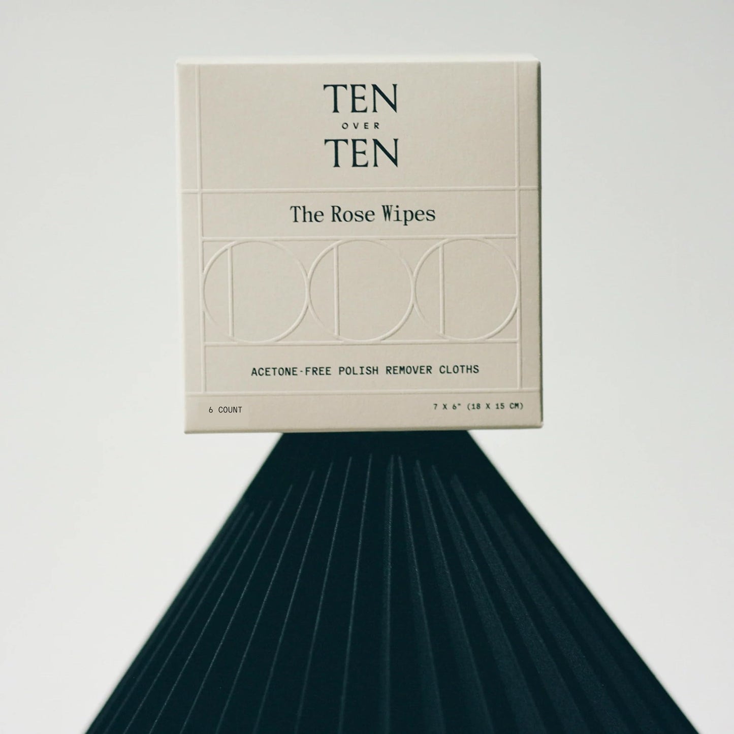 tenoverten - The Rose Wipes Acetone-Free Nail Polish Remover Cloths | Clean, Natural, Non-Toxic Nail Care