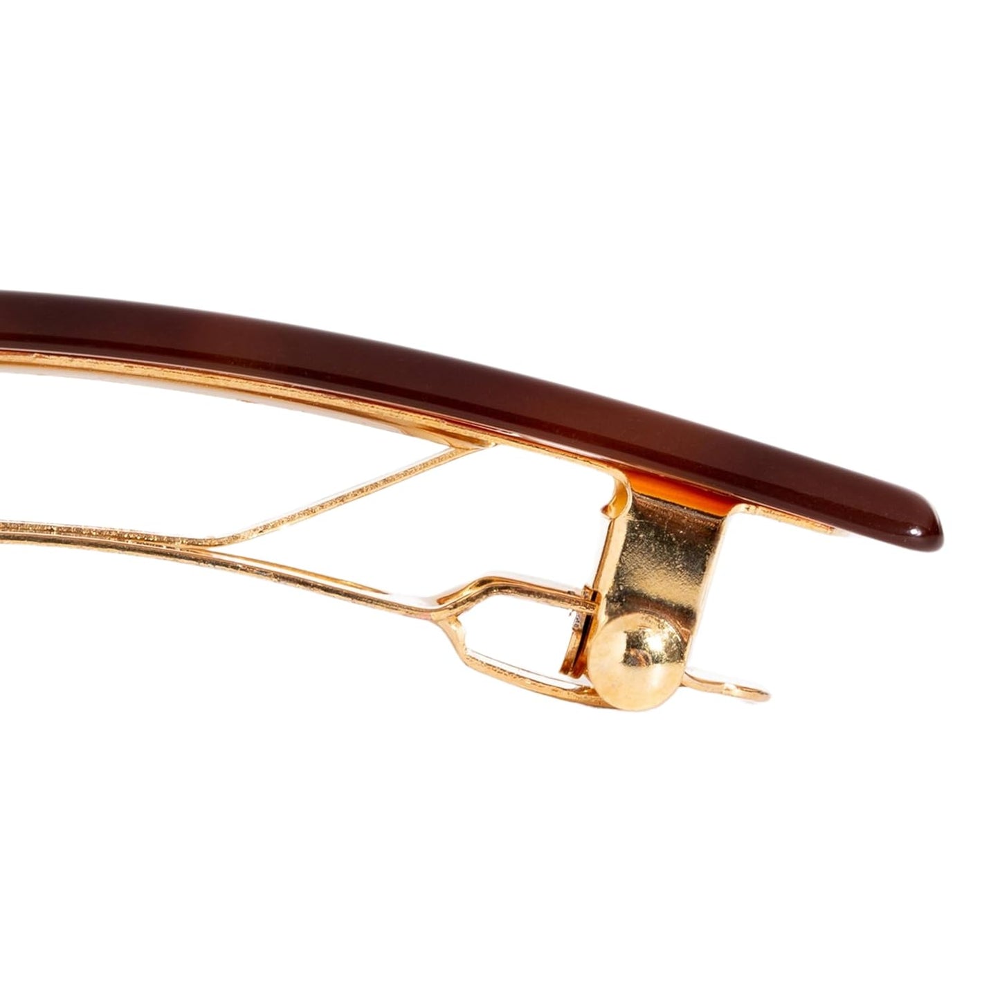Tortoise Hair Barrette for Thin Hair - Classic Rectangle French Clip | Lightweight, Strong Hold