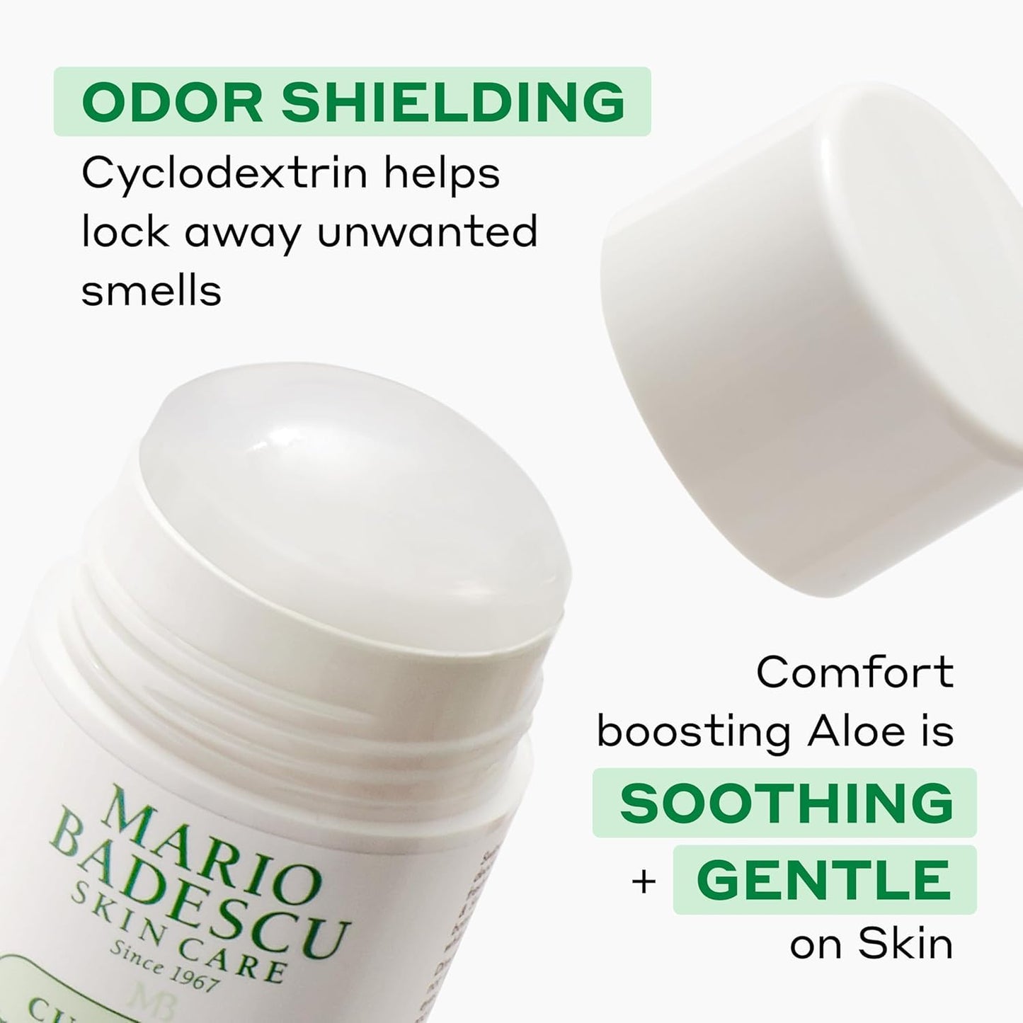 Mario Badescu Aluminum-Free Deodorant - Baking Soda & Paraben-Free | All-Day Odor Protection for Men & Women